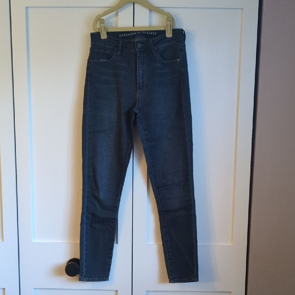Articles of Society Dark Blue Jeggings Size 25 Stretch Denim